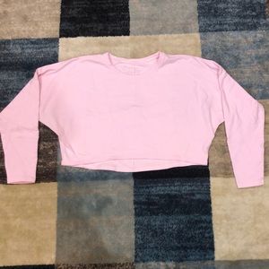 Lulu Lemon Light Pink Cropped Workout Top